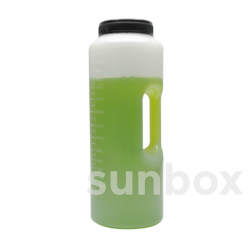 2L graduated cylindrical bottle lid with black shutter
