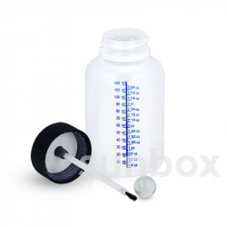 120ml Natural Bottle with Graduated Brush Cap