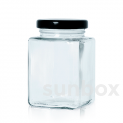 500ml Transparent CUBIC Glass Jar