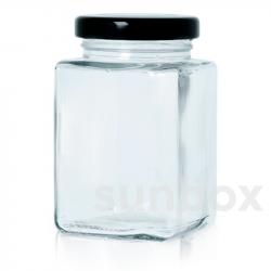 725ml Transparent CUBIC Glass Jar