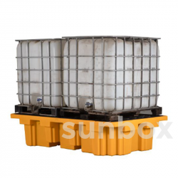 Drip pan with grill for 1000L deposit