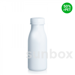 250ml White DAIRY Bottle (50% RPET)
