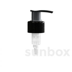 SMOOTH Black 360º Lotion Pump 28/410 Tube 100mm With Protector (Outside Spring)