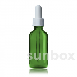 50 ml apple green glass bottle