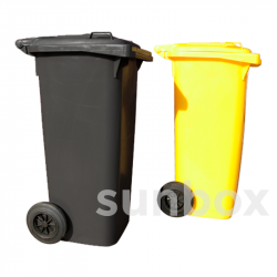 240L grey container without pedal