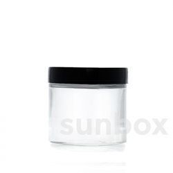 Transparent 160ml glass jar