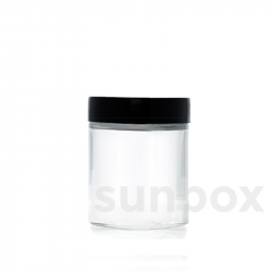 Transparent 180ml glass jar
