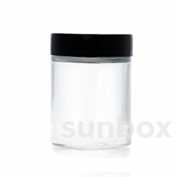 Transparent 300ml glass jar