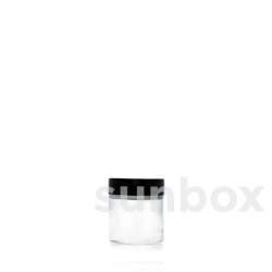 Transparent 30ml glass jar
