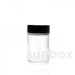 Transparent 160ml glass jar