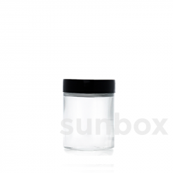 Transparent 75ml glass jar