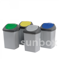 ON-LINE OFFER 60 litres wastepaper bin with push-lid