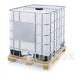 1000L IBC Tank, Wooden Pallet, Density 1900 - UN Approved