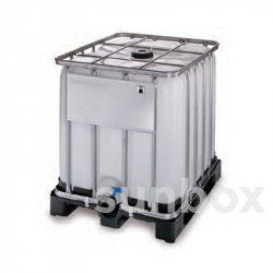 IBC 600L Natural Tank with Plastic Pallet - Approved