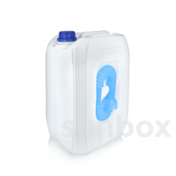 10L White Stackable Jerrycan with Pouring Tube