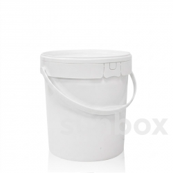17L Bucket with Plastic Handle.