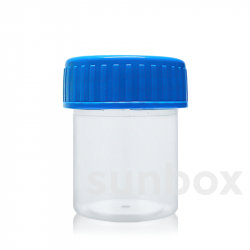 Sampling container 60ml with Blue Cap