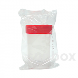 Sterile Sampling container 60ml with Red Cap