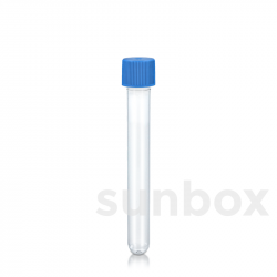 15ml Cylindrical test tubes with screw cap