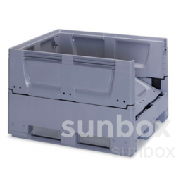 Foldable American box pallet 616L with 3 deckboards