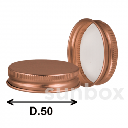 Bright Aluminum Copper Chicago Lid D50