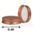 Bright Aluminum Copper Chicago Lid D50