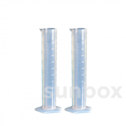 50ml Test tube with pentagonal base in relief