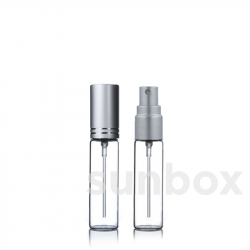 Sample Spray Glass 10 ml. Silver
