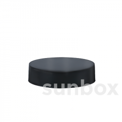 Matt Black Lid 100ml Glass Jar