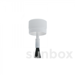 White Cap with Brush and Seal d28 mm