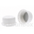 White 45mm Neck Cap with Tamper-Evident Seal