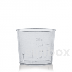 Measuring cup 20ml transparent